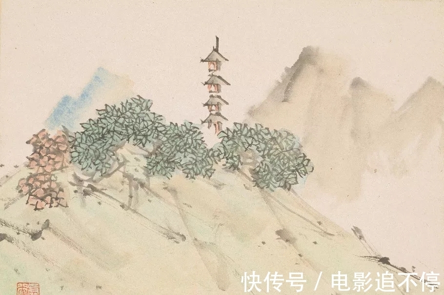 山水画@惜墨如金|虚谷山水画,难得一见!