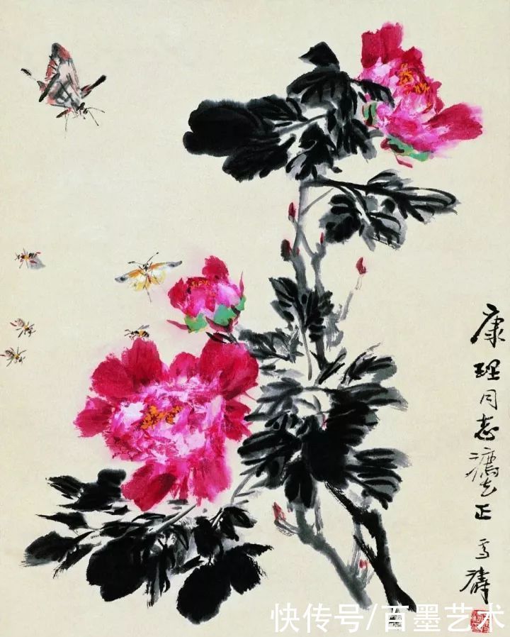 小写意|唯有牡丹真国色！小写意牡丹画150幅，美醉了