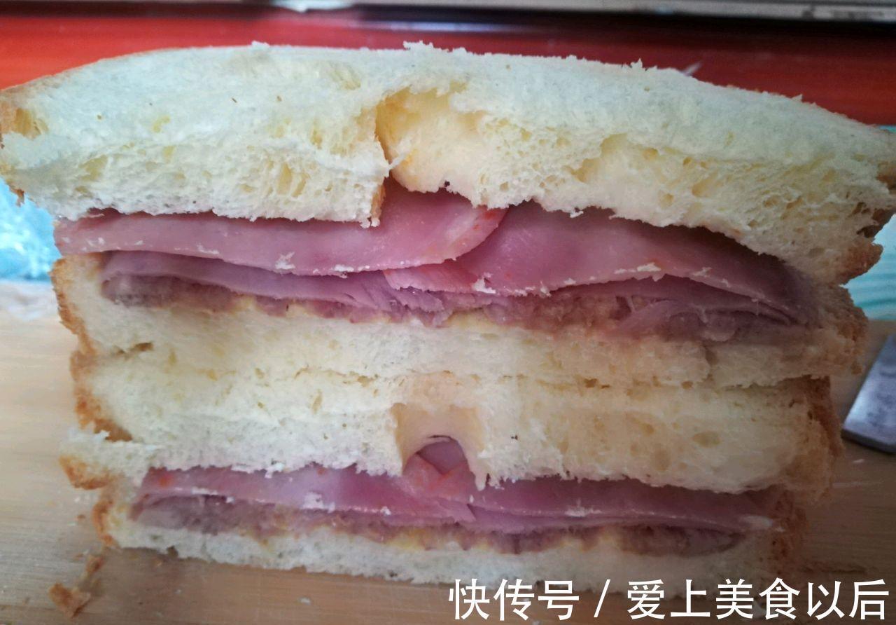 过程|芋头泥火腿三明治,制作过程简单,看着就觉得好吃无比