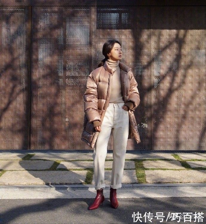 仙女穿冬装也依然是仙女，清雅淡然的模样让人心动，保暖又精致