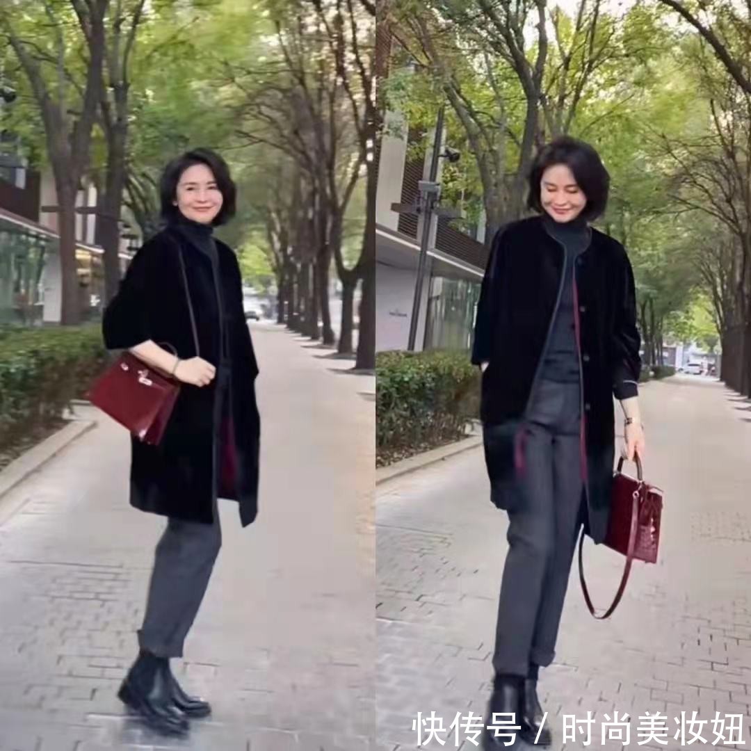 时尚|60岁女人秋冬别穿小白鞋,有这双短靴就够了,万能百搭又洋气