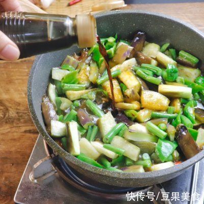 饭菜|茄子烧豆角干饭人的无敌下饭菜