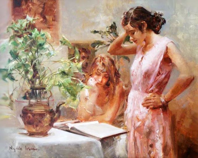 她笔下美丽的女人,像花一样尽情的绽放!