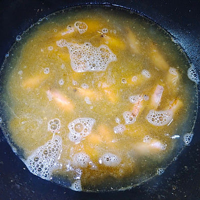 金针菇|虾头豆腐汤