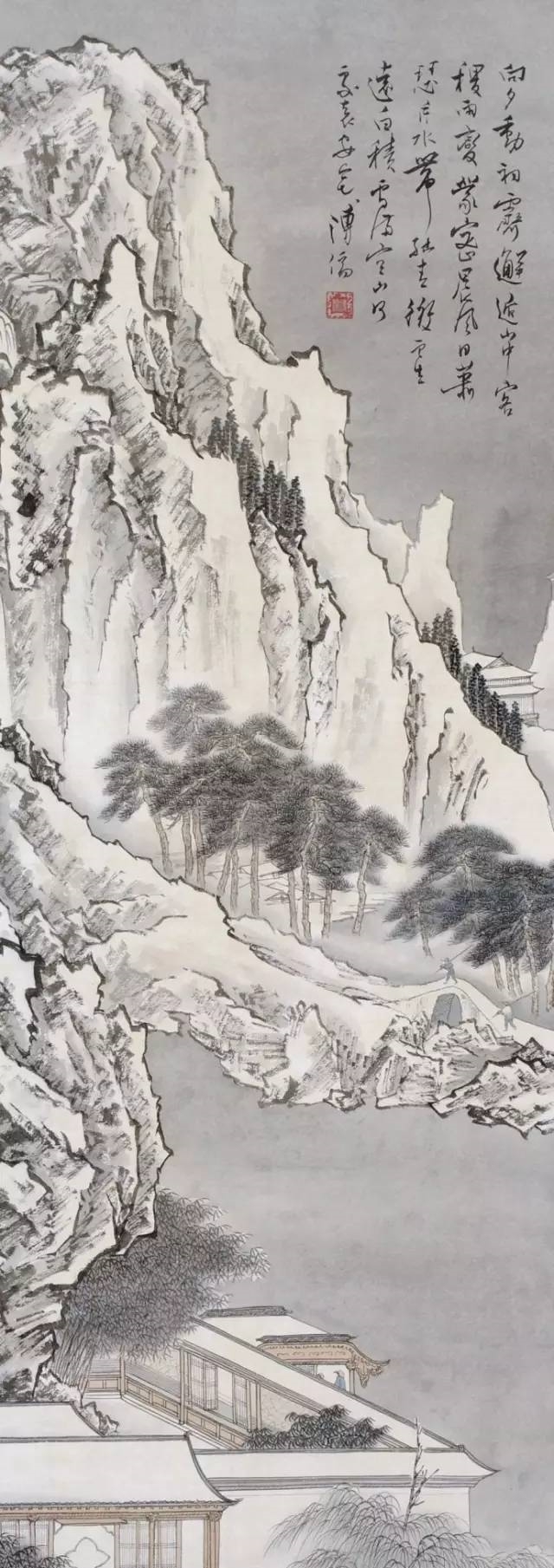  冬日来临，赏溥儒雪景山水