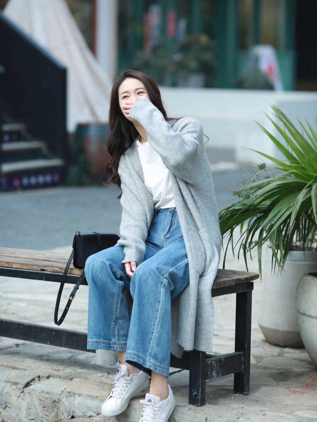 长衫 提前备几件针织长衫吧!初春穿它出门,绝对让你美到“巅峰”