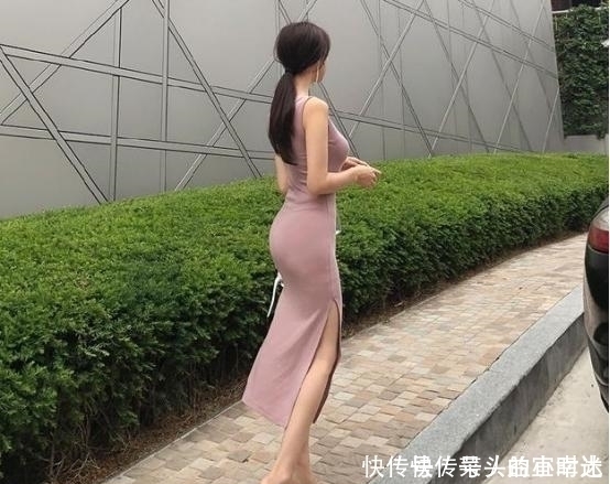 线条|气质女神搭配合身剪裁的连衣裙，显得分外迷人