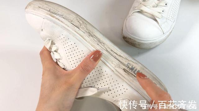 白鞋变脏了别用水擦,教你不用一滴水,擦完鞋边像新的一样