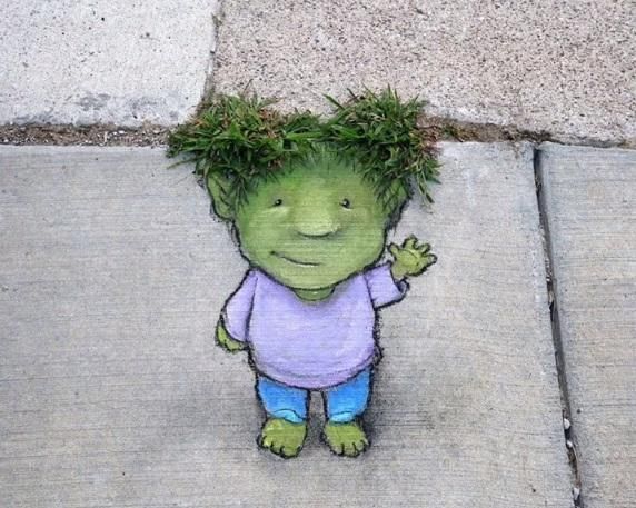 童话世界|可以打100分的街头创意绘画,有趣的生活里全都是童话世界