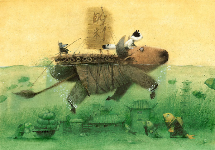 欧尼科夫!插画家欧尼科夫:画风瑰丽,笔触细腻,充满着独特的想象力