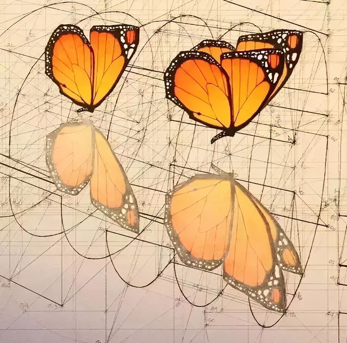 黄金比例!理工男花40年时间,用圆规画1000张画,黄金比例的拥护者