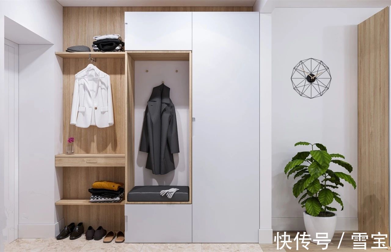 鞋柜|定制衣柜十大品牌:入户鞋柜+衣帽柜,多出一个衣帽间!