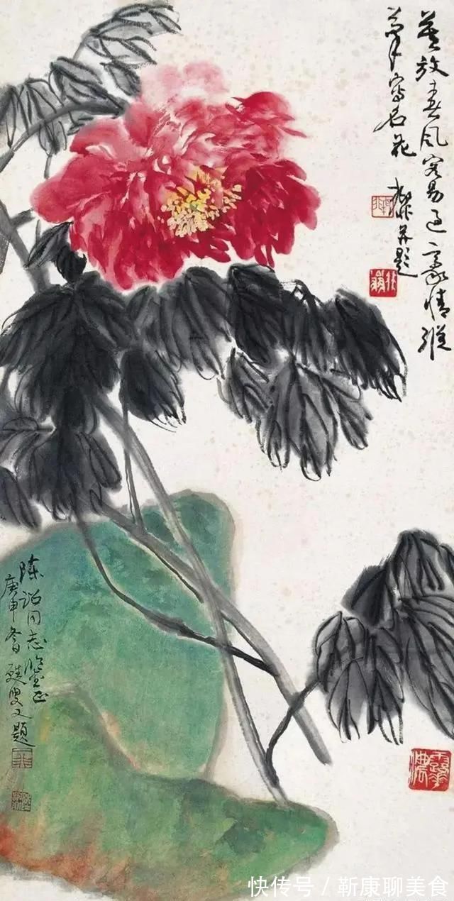 唐寅@不少大师钟情于牡丹,对于牡丹的画法,历代大师都有自己的感悟