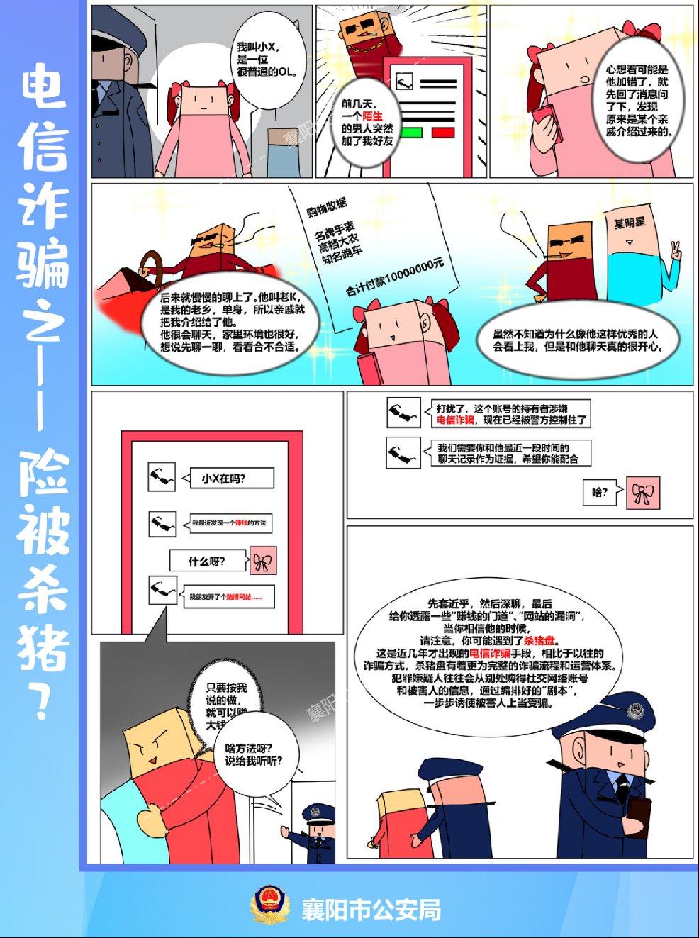 电信诈骗套路多 漫画学习防上当|反诈课堂 | a4569