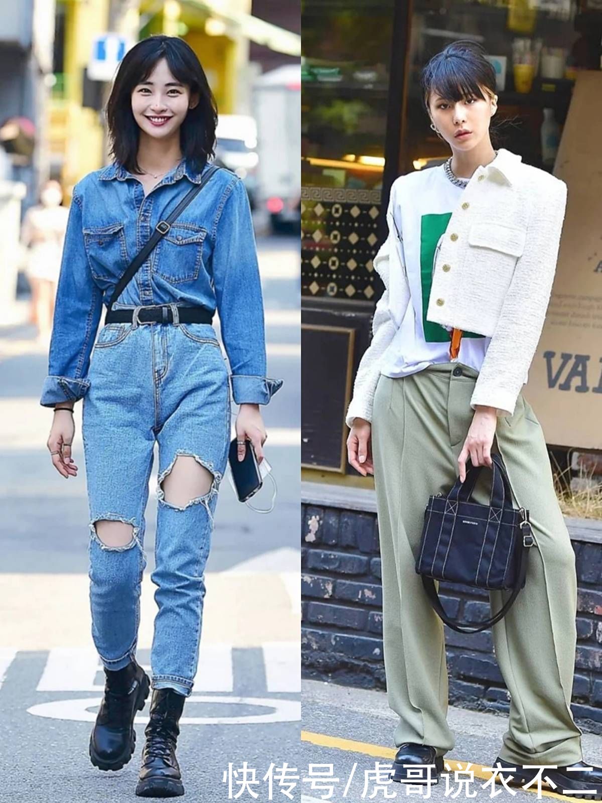 小蛮腰|看完韩国美女的街拍才明白，好衣品比颜值更重要，照着穿潮爆街头