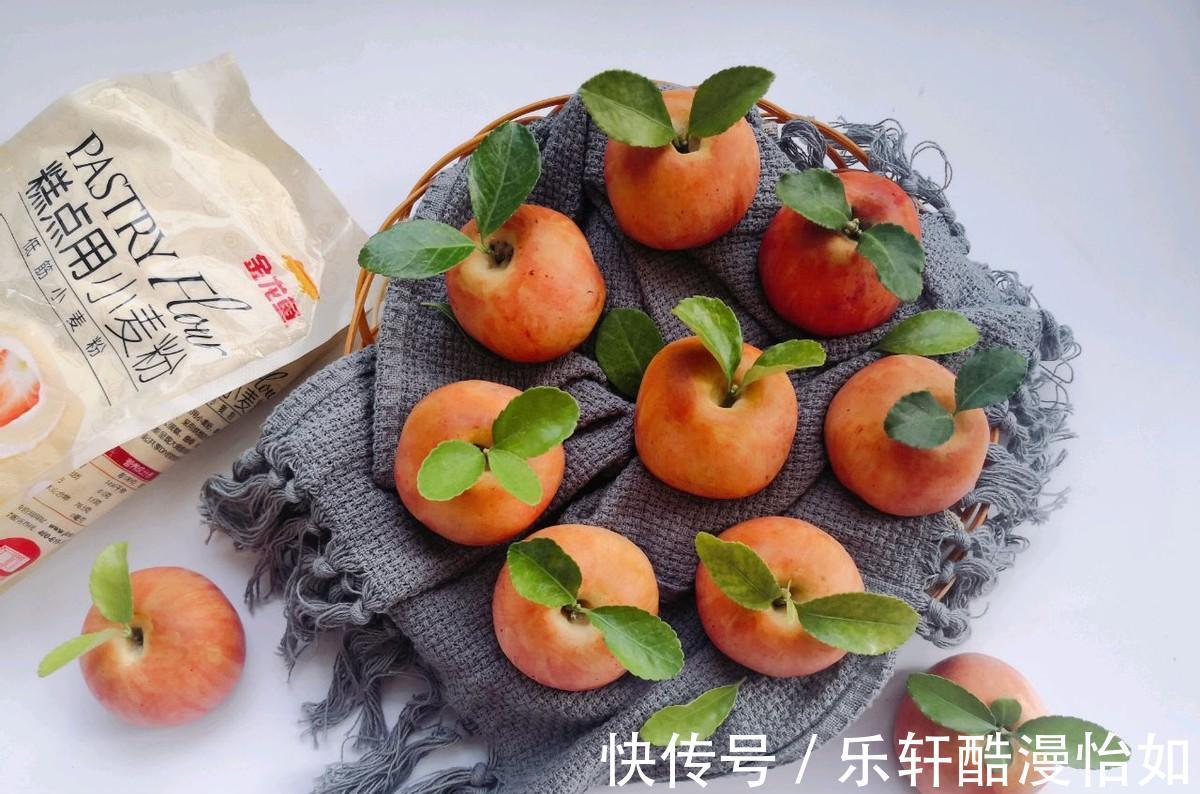 低筋面粉|苹果造型的蛋糕,好看又好吃,几分钟就能学会