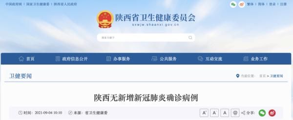 病例|陕西：全省无新增新冠肺炎确诊病例