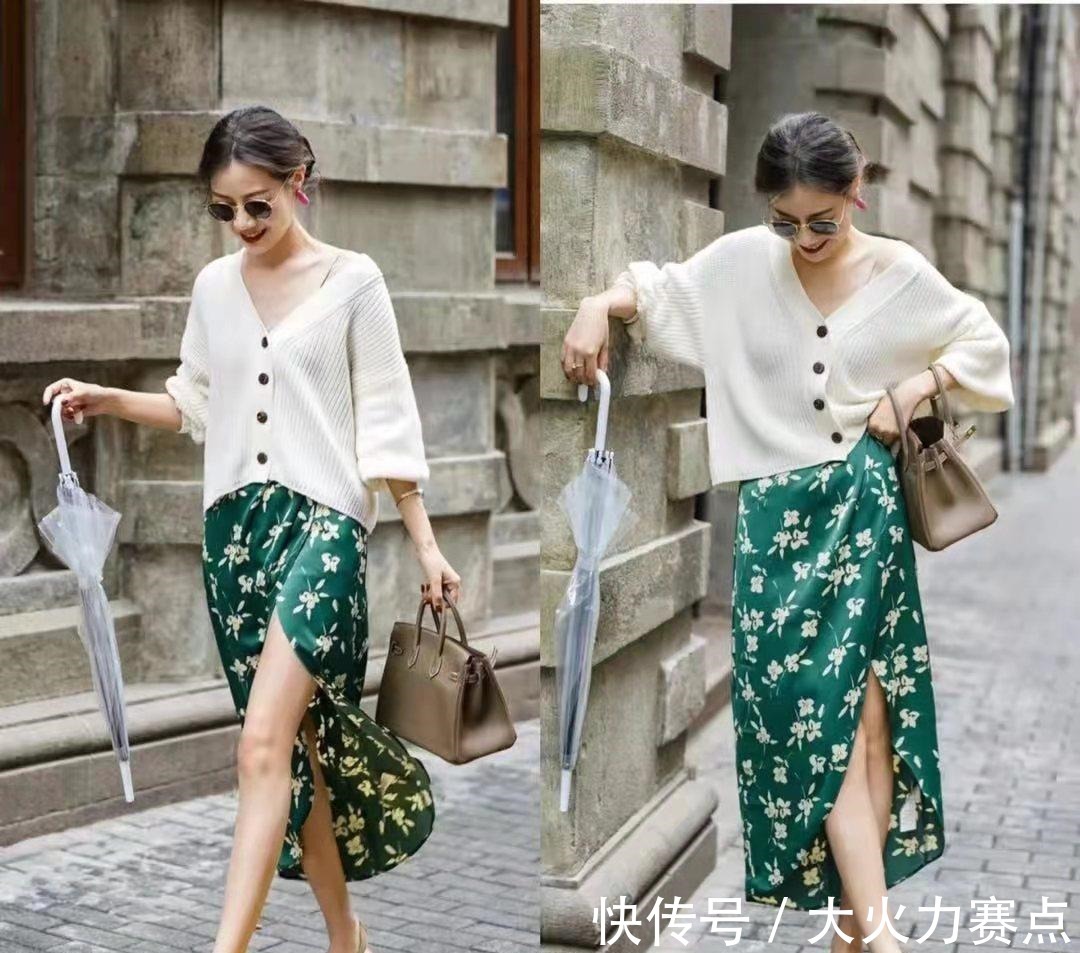 阔腿裤 教科书级别的针织开衫穿搭,掌握这4点技巧,时髦洋气!