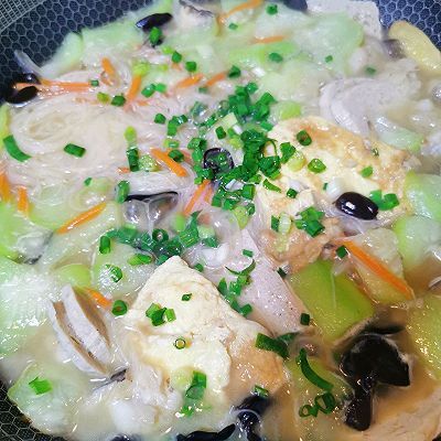 私房水鱼丝瓜面