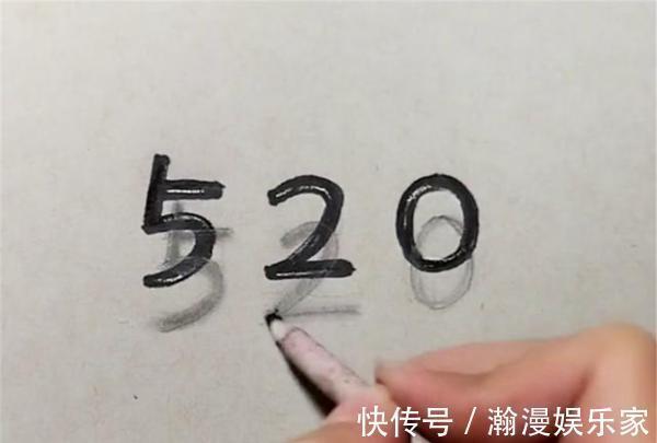 小学生#美术生用两支笔画''520''，小学生说太简单，看到成画却呆了！