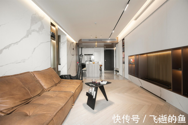空间|黑白灰调性,三室改两室,三分离设计