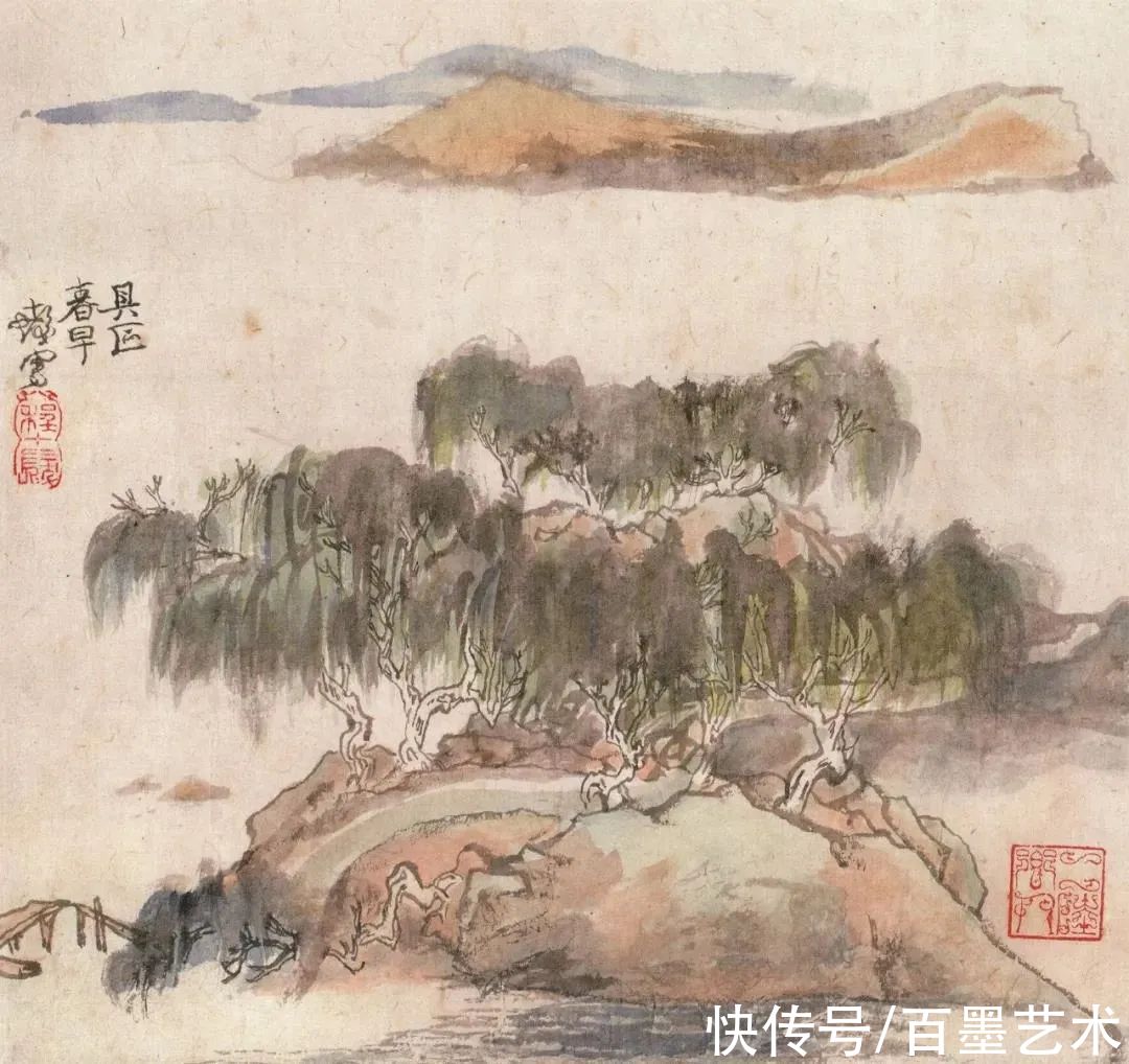 汪大文|程十发送女弟子四组册页,隐藏了四十年的精彩