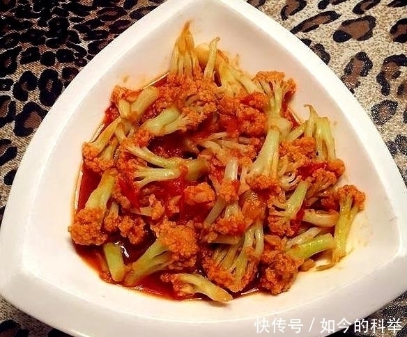  家常西红柿花菜，好吃下饭更营养，小孩子吃了以后还想吃