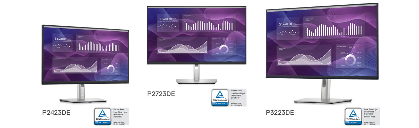 美元|戴尔发布 P3223DE、P2723DE、P2423DE 显示器