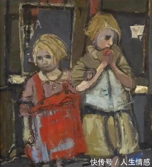 克罗齐#这种表现主义画得真美：英国画家琼·凯瑟琳作品选