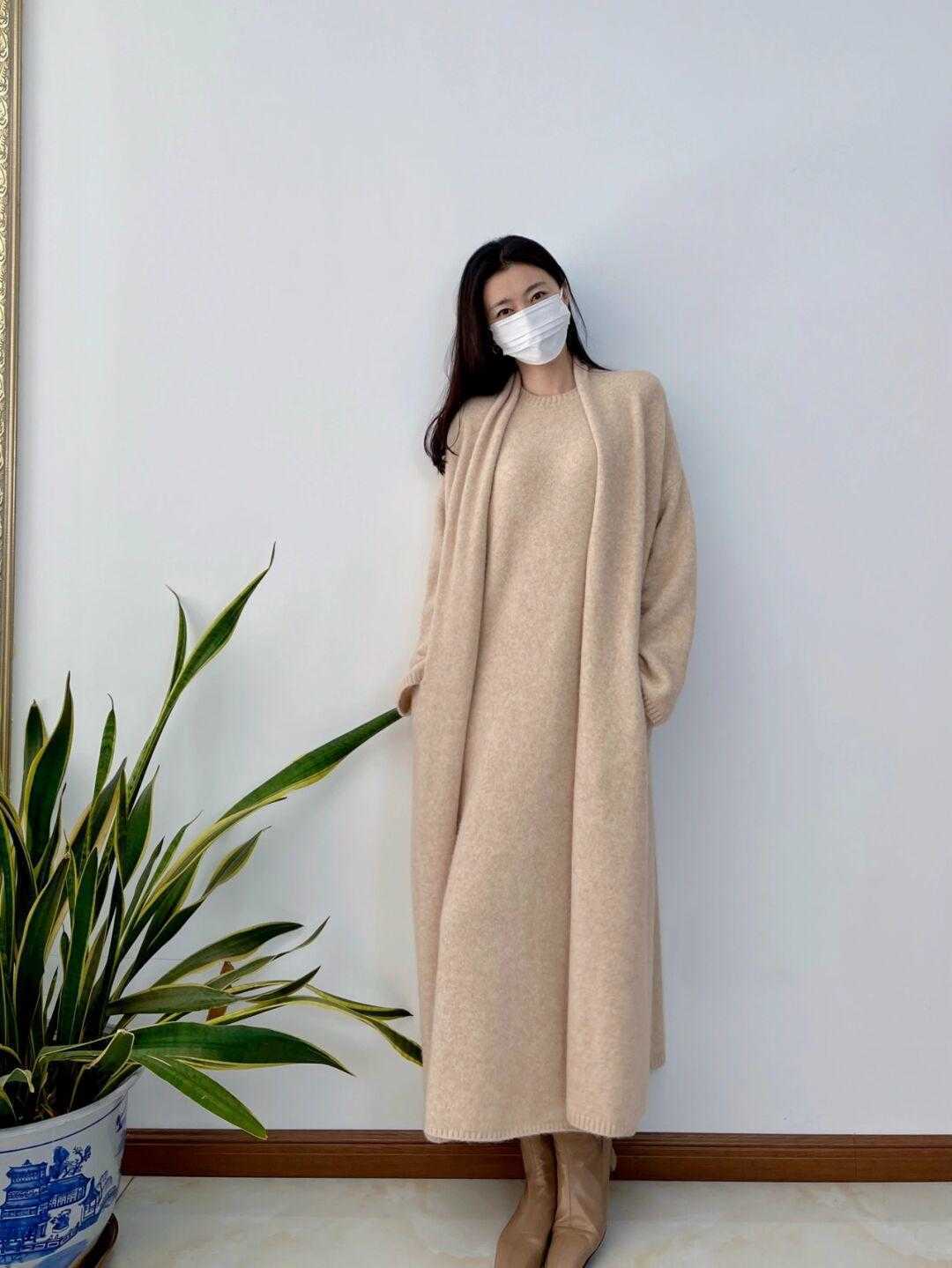 长衫 提前备几件针织长衫吧!初春穿它出门,绝对让你美到“巅峰”