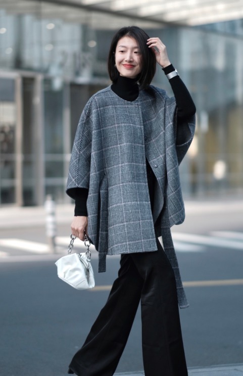 西装裤 “斗篷大衣”真的太好穿了,百搭遮肉又撩人,不入手就out了!