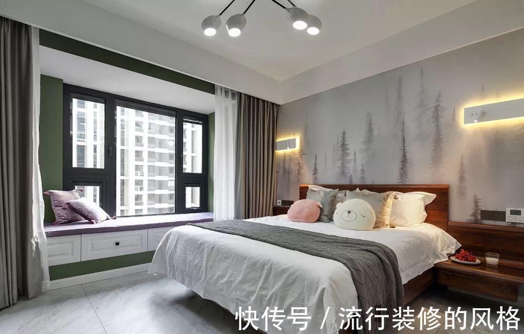 轻奢范|125㎡现代简约风，时尚又优雅，复古绿也能装出轻奢范！