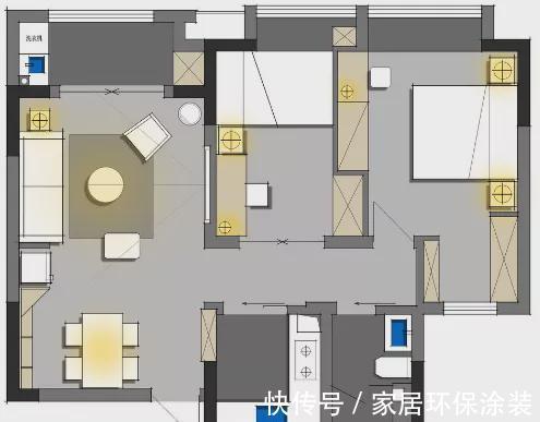 美观|88㎡化繁为简，灰白色调干净利落，共花16万，效果无可挑剔