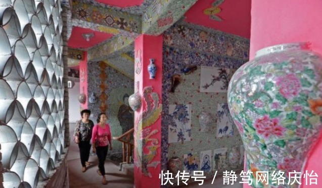 余二妹|中国老太5年花光6000万,建造了一座瓷宫,自己住在茅屋里