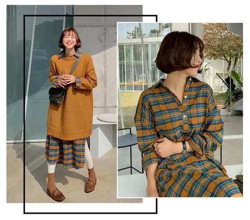 还在单穿毛衣？“衬衫＋毛衣”的叠搭才够吸睛！时髦显瘦还洋气