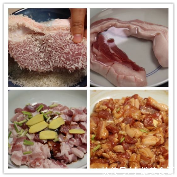 把五花肉放进大米里，太厉害了，老保姆的拿手绝活，比红烧肉还香
