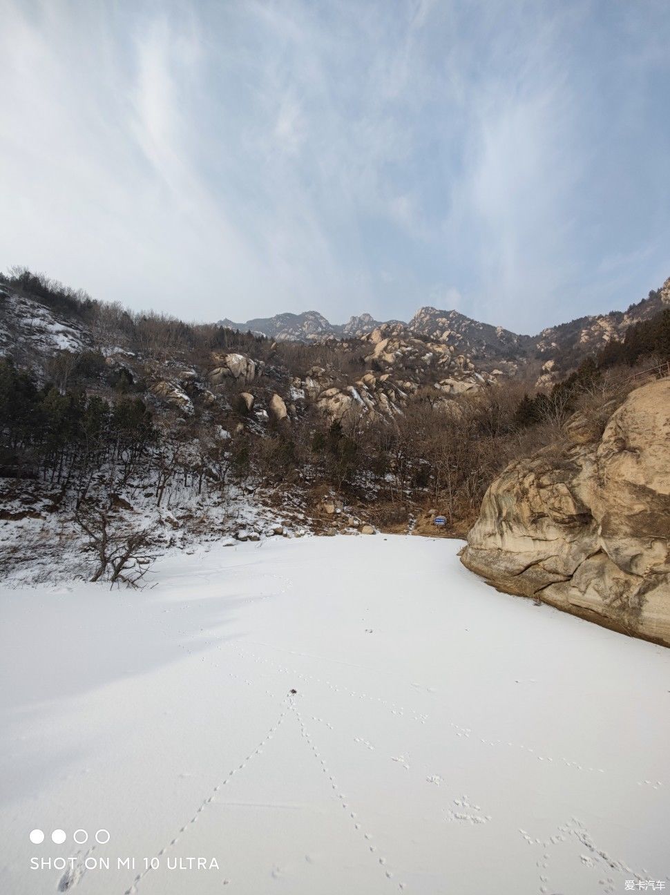 残雪山景，也美……