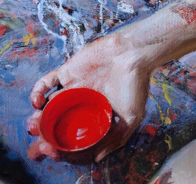 油画&他的油画,既有潇洒带劲的笔触,又有性感细腻温和的柔美