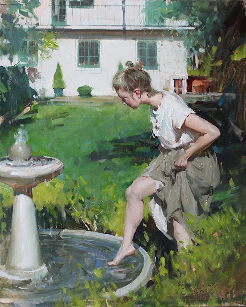 笔力独到,气势如虹,看看这二位的油画