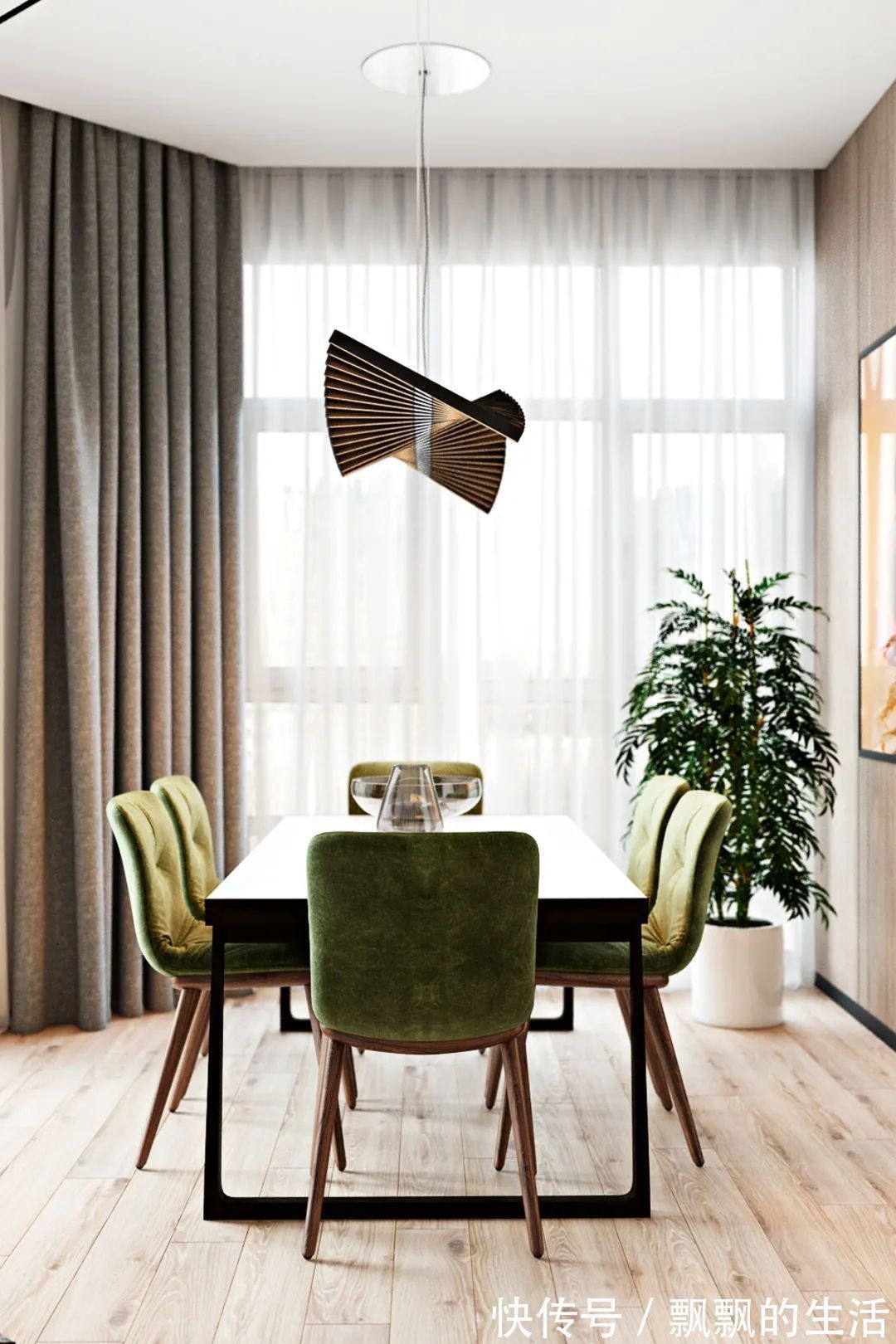 温馨|100㎡现代简约,不规则的三房户型,开放式格局,自然而温馨