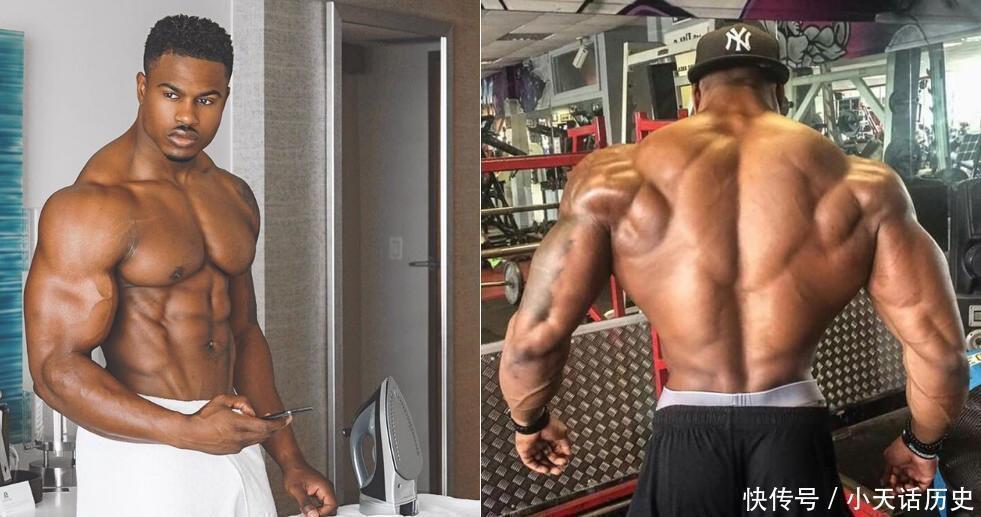 p身高185厘米健身男神, 一身炸裂式肌肉, 绰号肌肉熊猫!