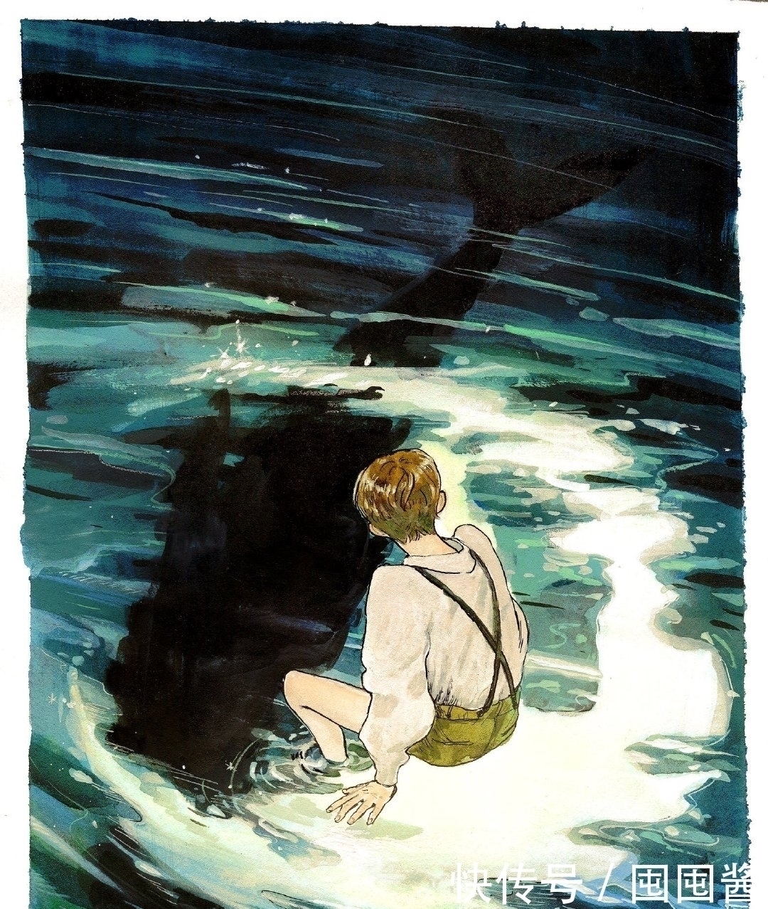 插画|看她画水彩都好治愈,她的插画人物随意、慵懒