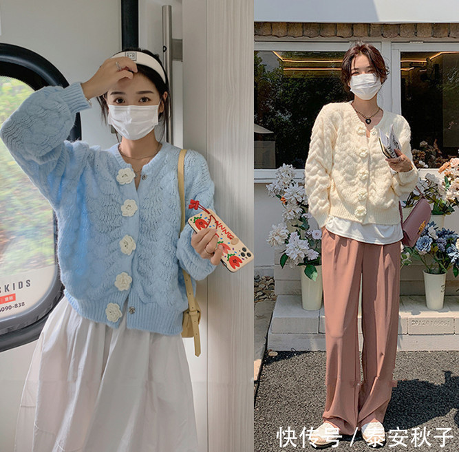 针织衫|大毛衣+半裙/裤=今秋最慵懒气质打开方式,时髦炸!