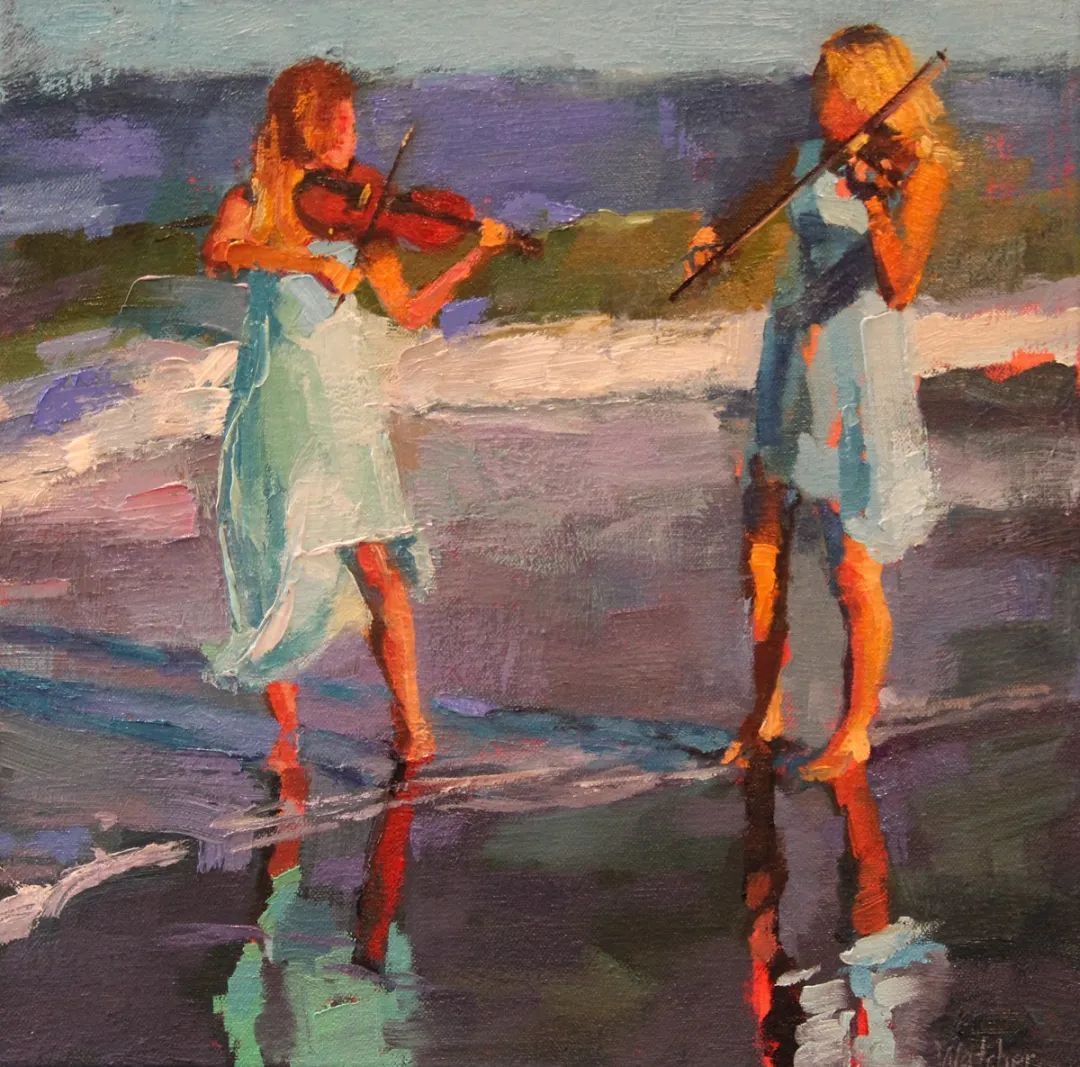 笔力独到,气势如虹,看看这二位的油画