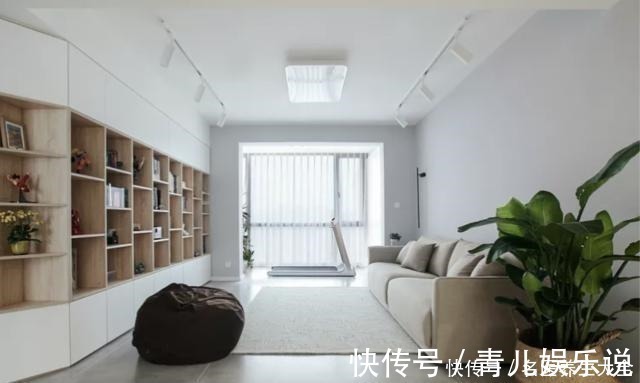 茶几|100平婚房,不要电视墙不买茶几!全屋极简风,太明智了!晒晒!