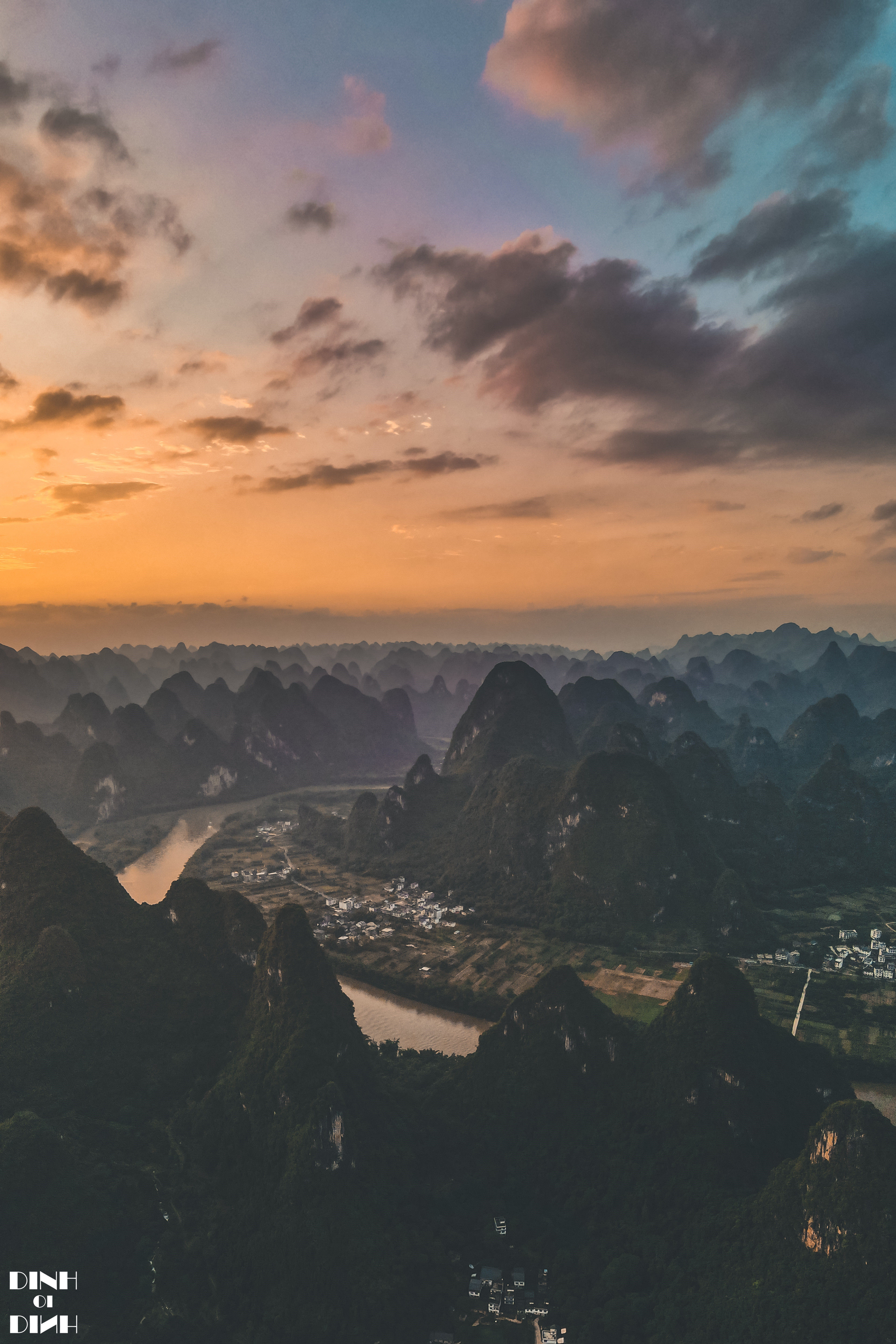 老寨山|遇见阳朔的光与影，晨与昏，山与水