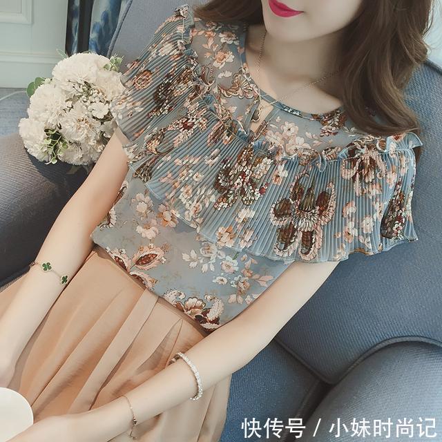 性感|炎炎夏日,浪漫又清凉当然首选雪纺衫了