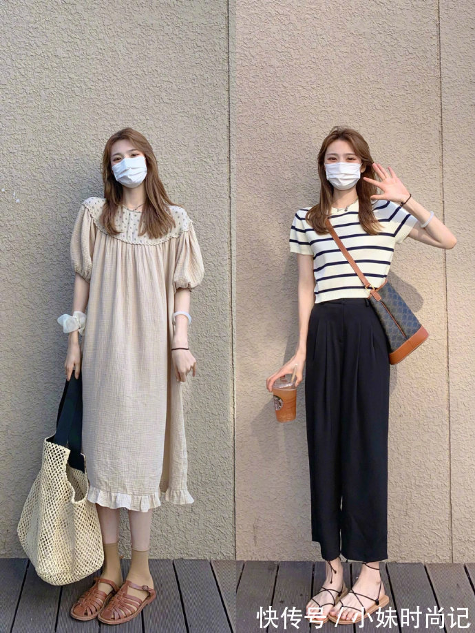 蕾丝|18套简约舒适的韩系风格穿搭,可盐可甜又时髦