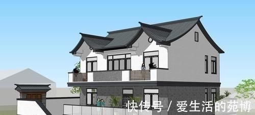 院门|最美自建房小别墅,只花50万就盖起,赏月观花,334㎡里处处皆景