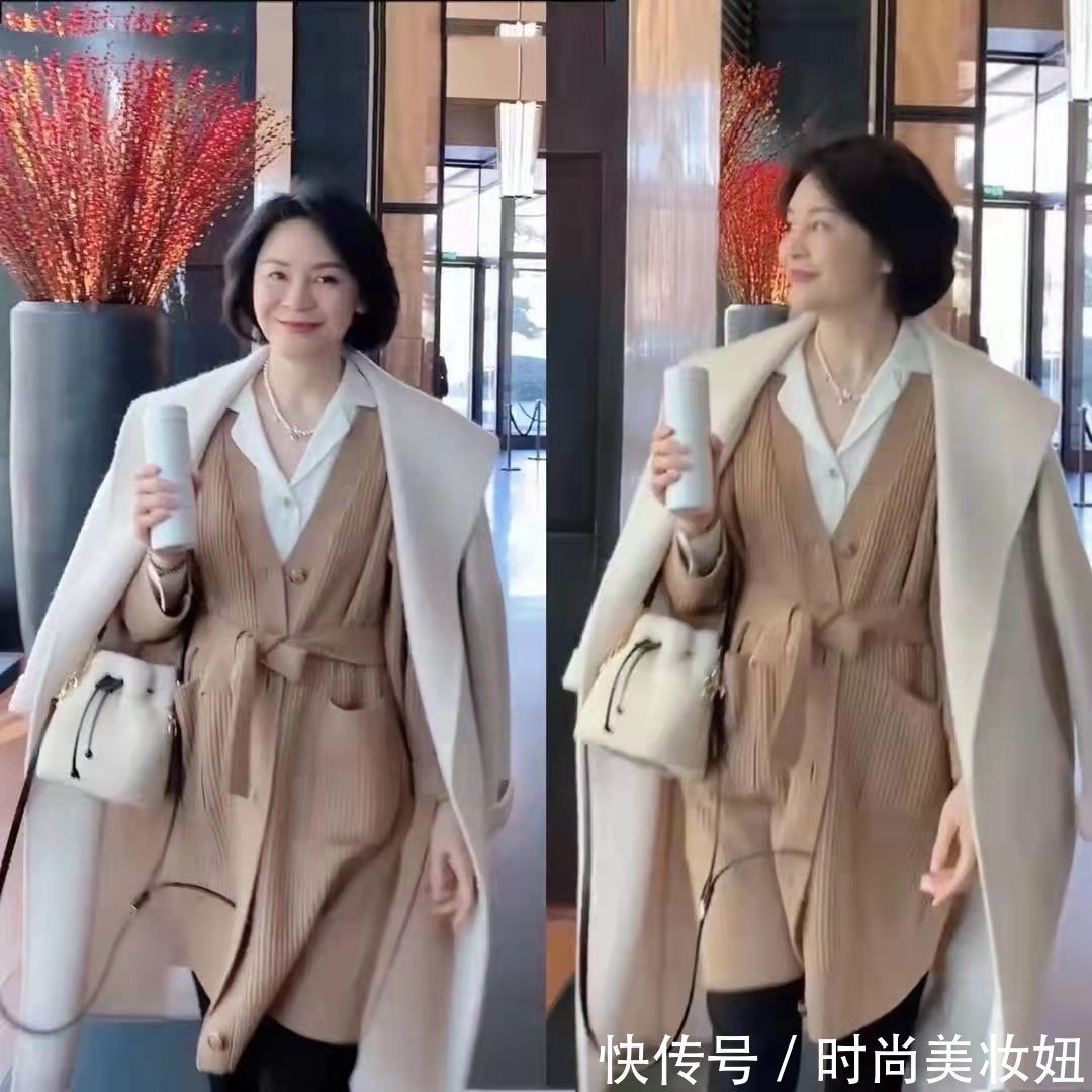 洋气 50岁女人冬季“大衣”就这么穿,不露脖子不露腿,保暖洋气又高级